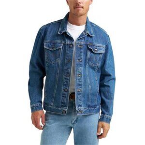 Mens Western Denim Jacket Cowboy Cut Unlined Classic Button Cotton Jean Jacket